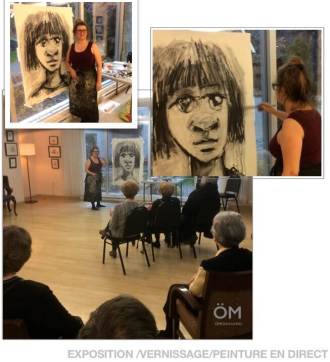 Manon Miserany ÖMiserany-conférence et peinture en directe